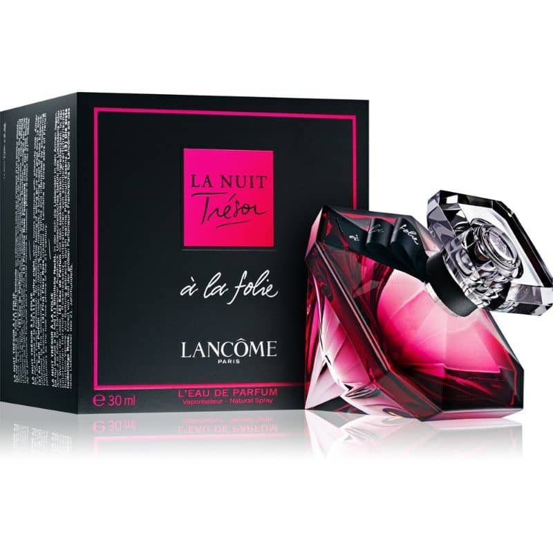 lancome la nuit tresor a la folie eau de parfum 30ml neben schwarzer originalverpackung