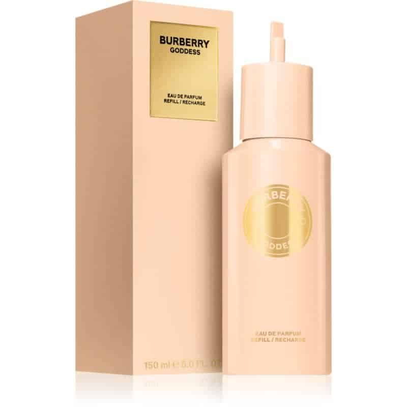 burberry goddess eau de parfum flakon neben box 150 ml