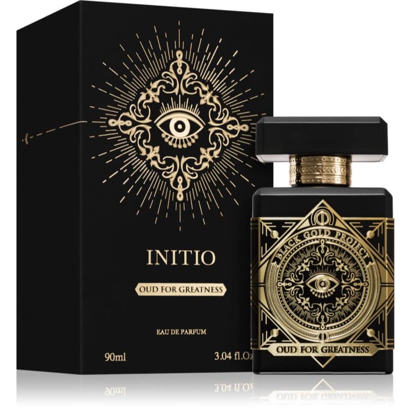 initio oud for greatness eau de parfum schwarzes flakon und schwarze box 90 ml
