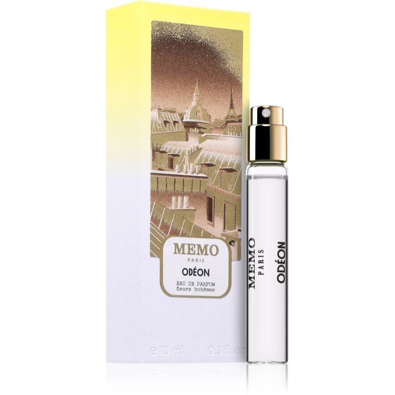 memo paris odeon eau de parfum flakon und weisser box 10ml